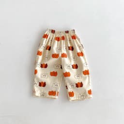 1-6 Age Children's Wear Summer Pants Thin Loose Printed Pattern Girl And Boy Casual Trousers Kids Clothing Fashion Harem Pants