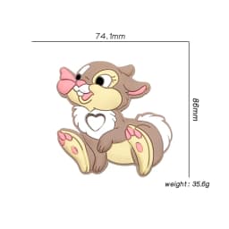 1pcs Silicone Cartoon Teether Gifts Pacifier Chain Making DIY Nipple Chain Accessories