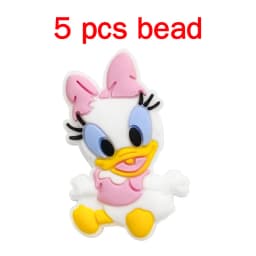 5pcs Silicone Cartoon Beads DIY Pacifier Chain Baby Oral Care Pacify Accessory Part