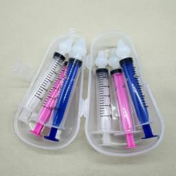 10ML Baby Nasal Syringe Set with 5 Silicone Heads Baby Nasal Aspirator Qucik Syringe Nose Cleaner Rinsing Tools for Infant Kids