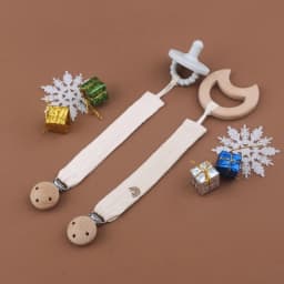 Infant Dummy Pacifier Clips Soft Cotton Soother Holder Nursing Teether Dummy Clip Nipple Holder Baby Pacifier Chain