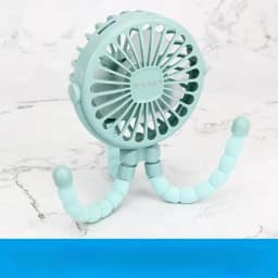 Baby Stroller Fan Hand Held Rechargeable USB Bladeless Small Folding Fans Mini Ventilator Silent Table Outdoor Cooler Neck Fan