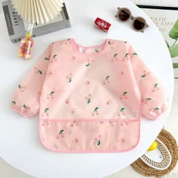 Waterproof Full Sleeve Baby Bibs Children Apron Long Sleeve Feeding Smock Kids Eating Breastplate Infant Scarf Clothing