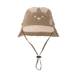 Summer Baby Hat Cartoon Bear Ear Embroidery Quick Dry Fisherman Hats for Boys Girls Neck Protection Kids Panama Hat Breathable