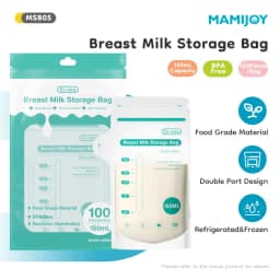 MAMIJOY 100Pcs 150ML Breast Milk Storage Bag Disposable Small Capacity Frozen Milk Storage Bag BPA Free Safe Feeding Bags