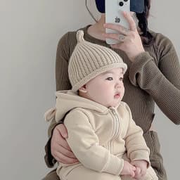 Cute Baby Knitted Pullover Cap 3-24M Kids Solid Color Woolen Hat Boys Girls Toddler Winter Warm Crochet Bonnet Children Beanies