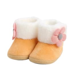 New Fashion Comfortable Shoes Newborn Baby Girls Boys Soft Booties Solid Pompom Snow Boots Infant Toddler Newborn Warming Shoes