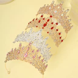 1 Piece of Multi-Color Crown Headband Suitable for Girls to Wear at Birthday Parties and Wedding Performances