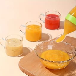 4pcs Baby Feeding Set, Baby Bottle with Suction Base Rice Cereal Bottle, Vegetable & Fruit Feeder, Two Mesh Bags (S L)