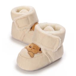 Winter Newborn Boys and Girls Cute Cartoon Cotton Shoes with Soft Sole and Warm Boots Preschool Walking Shoes Winter Newborn