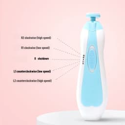 Multifunctional Electric Baby Cutter Trimmer Manicure Tool Set Baby Trimmer Baby Nail File Clippers Toes Fingernail
