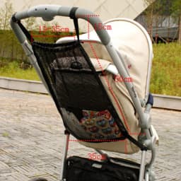 Baby Stroller Hanging Net Bags Stroller Accessories Portable Large Capacity Pram Storage Pocket Infant Products Organizer Bag