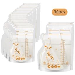 100 or 50 Pack Disposable Breastmilk Storage Bags 250ml Capacity Hospital-Grade, Self-Standing, Easy Pour Spout