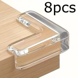 4/8/12pcs Transparent Silicone Corner Protector Set, Safe Edge Guards for Power Outlets and Table Corners