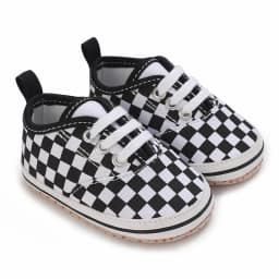 2025 New Baby Canvas Sneakers Anti-slip Soft Plaid Baby Boy Girl Shoes Newborns First Walkers Infant Baby Unisex Casual Shoes