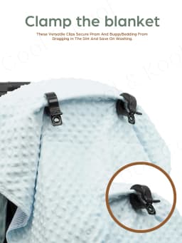 Multicolor Universal Baby Stroller Clips, Anti-Drop Crocodile Clamps for Blankets and Accessories