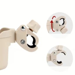 2-in-1 Universal Stroller Water Cup Holder With Phone Holder, Universal Bottle Holder For Wheelchair Stroller Accessories