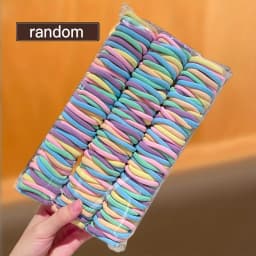 Random 200/600Pcs Women's Model, Large Hair Tie Combination, Suitable for Daily Use, Recommended Gift Hair Accessories