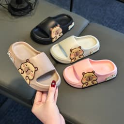 Children Slippers Cute Cartoon Girl Home Slippers 2-16 Years Old Capibala Boys Non Slip Soft Soled Bathroom Slippers