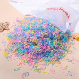 500/1000Pcs/bag Girls Colourful Disposable Rubber Band Hair Ties Headband Children Ponytail Holder Bands Kids Hair Accessories