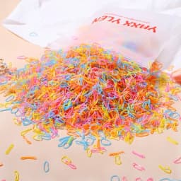 500/1000Pcs/bag Girls Colourful Disposable Rubber Band Hair Ties Headband Children Ponytail Holder Bands Kids Hair Accessories
