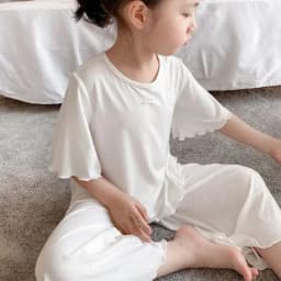 Girls Sets Summer Thin Children Short Sleeve Set Ice Silk 2pcs Homewear Clothes 2-10 Years Girl Pure Color Kids Pajamas