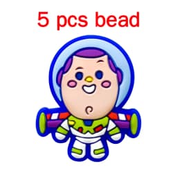 5pcs Silicone Pacifier Chain Cartoon Beads Baby DIY Care Nipple Chain Ornaments Parts