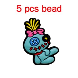 5pcs Silicone Pacifier Chain Cartoon Beads Baby DIY Care Nipple Chain Ornaments Parts