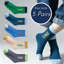 GreenC Kids Crew Socks 5 Pairs Children's Socks Boys Spring Cotton Socks Baby Child 1-14T Sport Sock