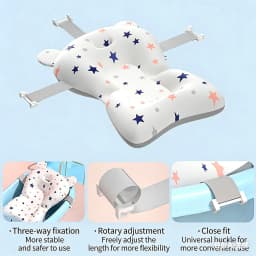 Baby Bath Seat Support Mat Infant Anti-Slip Soft Comfort Body Cushion Foldable Baby Bath Tub Pad Chair Newborn Bathtub Pillow