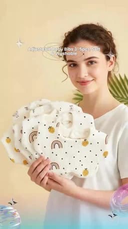 4Pcs Ultra-Soft and Comfortable Baby Bibs, Suitable for Ages 0-3, with Snap Button Design, Washable-Machine Washable, Newborn Gauze Drool Bibs-Waterproof Spit-Up Bibs for Babies, Ultra-Soft Autumn and Winter Bibs, Perfect Baby Shower Gift.
