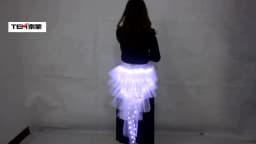 New Year Teenage Women Girl Child Big Star Light Up Tulle Tutu Skirts Party Led Clothes Christmas Wedding Decorations