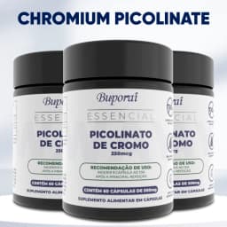 Chromium Picolinate - High Absorption, Non-GMO, Blood Sugar & Metabolism Support, Weight and Food Craving Management