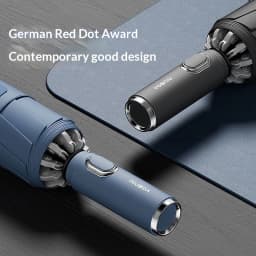 Automatic Reverse Fold Umbrella Step-Close Large Windproof Durable Car-Friendly All-Weather Sun/Rain