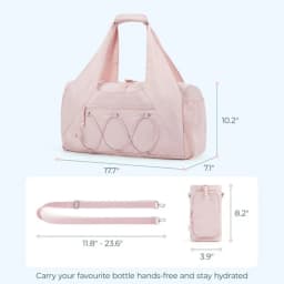 Large Capacity Fitness Bag Women Sports Yoga Handbag Lightweight Multi-Layer Travel Bag Dry and Wet Separation Shoulder Bags