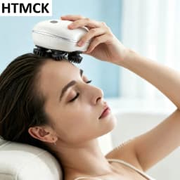 Head Massage for Scalp Red Light for Hair Care Soft Silicone for Deep Kneading of the Head