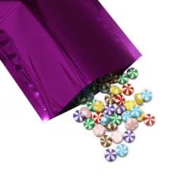 Variety of Sizes Reusable Packaging Bag Heat Sealing Open Top Aluminum Foil Vacuum Package Pouch Red Flat Mylar Bags 100pcs/lot