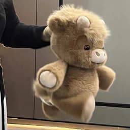 45/60CM Kawaii Cute Highland Calf Doll Running Little Cow Su Plush Toy Companion Toy Holiday Birthday Gift Decorative Ornament