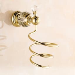 Bathroom Towel Shelf Gold Finished Bath Toilet Paper Holder Robe Hook Towel Rack Holder Tumble Holder Soap Basket ELG85400