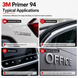 Original 3M Primer 94 Adhesion Promoter 10ml Repack High Adhesion Surface Treatment for Car Wrap Tape Plastic Metal