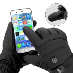 Winter Heated Gloves Men Women Thermal Motorcycle Heated Gloves for Snowmobile Windbreak Riding Warm Hand Gloves Warm Waterproof