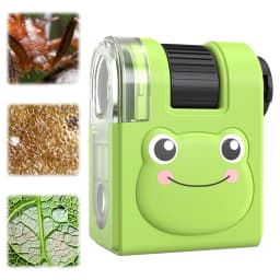 80x Mini Microscope with LED Flashlight Portable Microscope Pocket Microscope Christmas Birthday Gifts for Girls&Boys