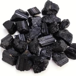 100g/bag Natural Black Tourmaline Stones Raw Ore Irregular Crystals Mineral Specimen