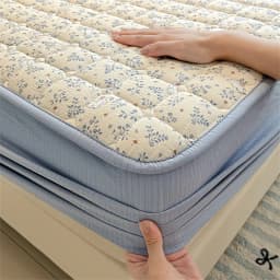 Breathable Soft Mattress Cover Fitted Sheet, Antibacterial Anti-Mite All Season Mattress Protector Non-Slip Silent Single/Double
