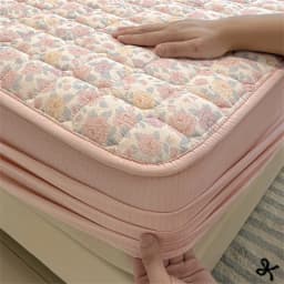 Breathable Soft Mattress Cover Fitted Sheet, Antibacterial Anti-Mite All Season Mattress Protector Non-Slip Silent Single/Double