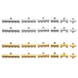 20pcs Stainless Steel Layer Clasp Bails Pendant Loops Drop Connectors 18K Fashion DIY Necklace Bracelet Jewelry Making Supplies