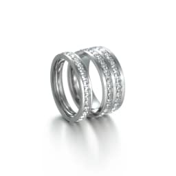 Women's Men's Ring 4mm/8mm Gold Silver Color Stainless Steel Iced Out Full Crystal Zirconia Wedding Rings For Man Woman Jewelry