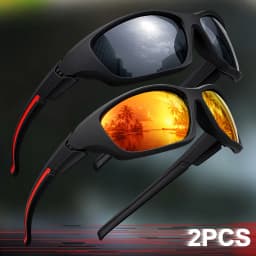 1_2pcs Advanced Cool Fantasy Polarized Surround Fashion Sunglasses,Men's and Women's Outdoor Sports,Cycling,Fishing,Hiking,Golf
