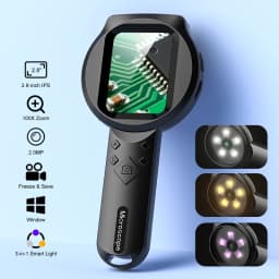 100X Portable Digital Magnifier 1080P HD Microscope 2.8-inch IPS Handheld Mignifying Glass for Electronics Repair Check Jewelry