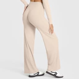 STOUREG Straight Leg Bottoms Women's Mid-Waist Yoga Pants GYM Leggings Naked Feel Pilates Running Sports Trousers